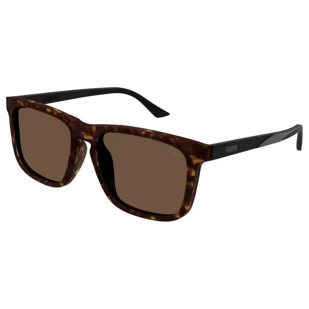 NWT PUMA PE0190SA 003 Havana Black Brown Sunglasses